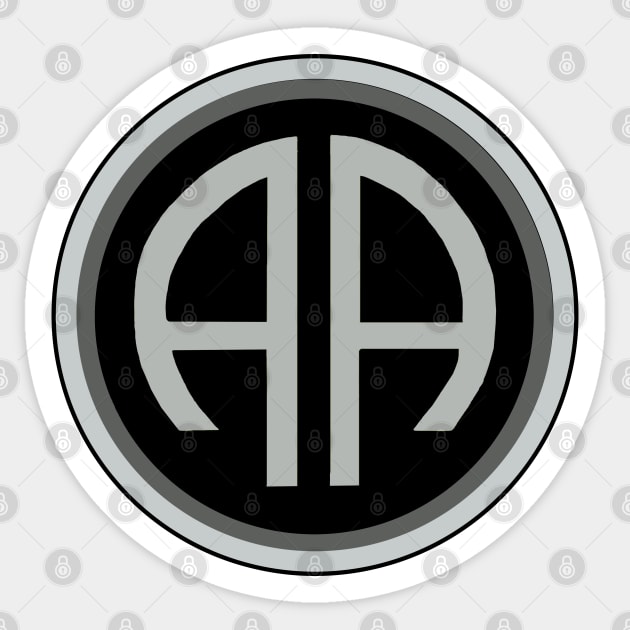 82ND AIRBORNE Gray Circle Sticker by Trent Tides